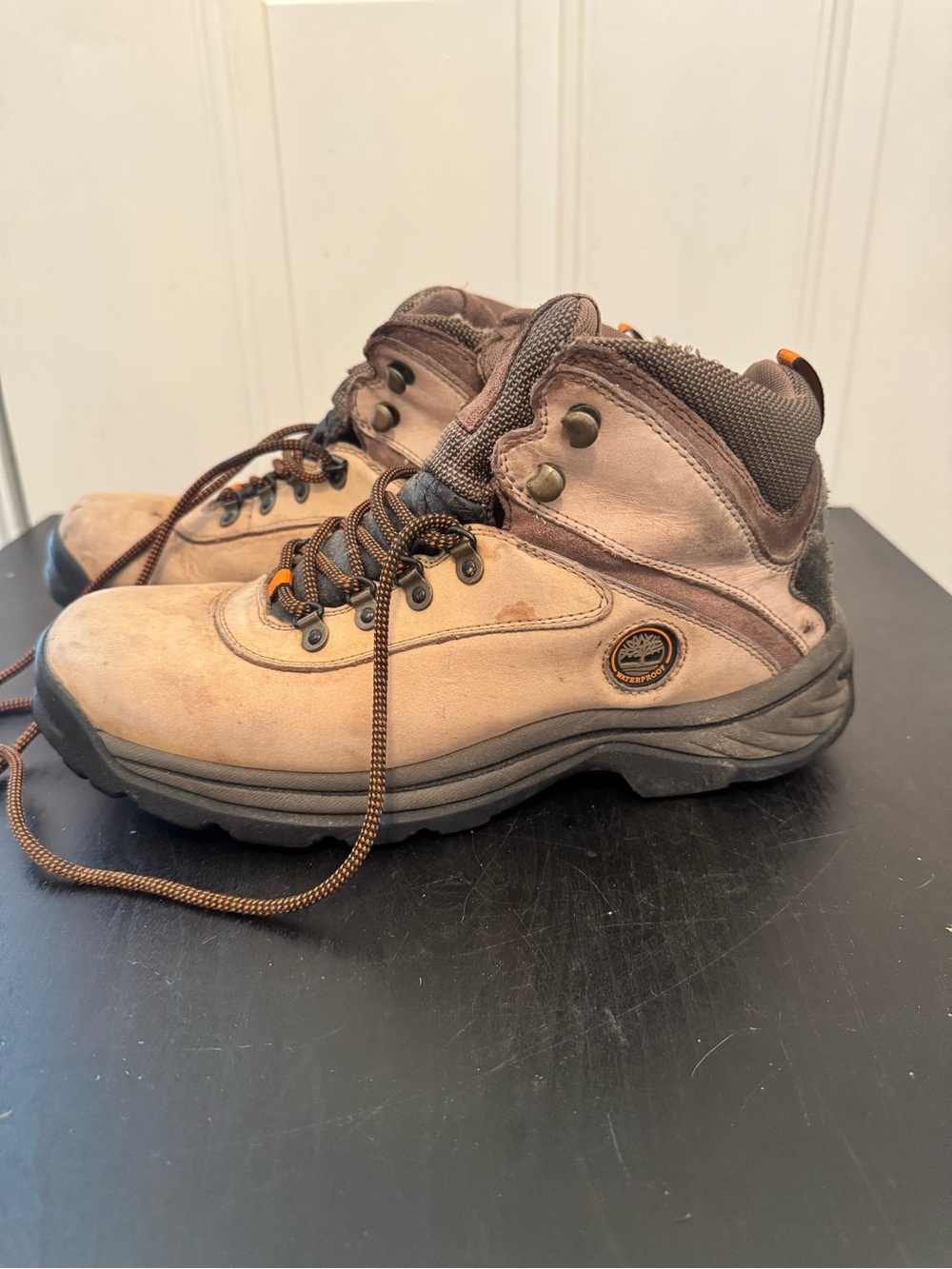 Timberland Men's White Ledge Mid Waterproof Hiking Boots Wheat Tan 9